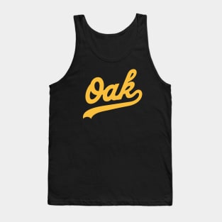 Oak baseball Tank Top